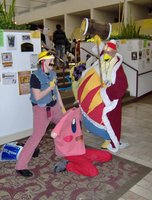Wario, Kirby, and King Dedede.