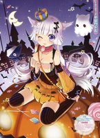 yande.re 185327 animal_ears chiba_sadoru cleavage halloween thighhighs.jpg