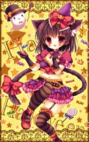 yande.re 302284 animal_ears cleavage halloween heels kouta. nekomimi stockings tail thighhighs witch-1.jpg