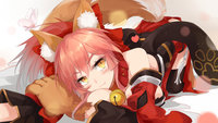 yande.re 384406 animal_ears bzerox fate_grand_order no_bra tamamo_cat thighhighs wallpaper.jpg