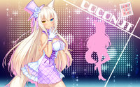 yande.re 406370 animal_ears coconut dress fishnets heels heterochromia neko_para pantyhose sayori silhouette tail wallpaper.jpg