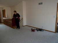 the living room and front entrance.... that's the real estate agent
