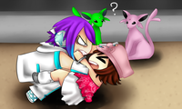 Pokemon Battle.png (306.62 KiB) Viewed 2531 times Vicky (Victor) (c) KiwiesRulexD<br />Sinja (c) me