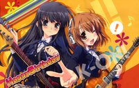 moe 82065 akiyama_mio fixed guitar happy_birthday headphones hirasawa_yui k-on! maruchan seifuku (Custom).jpg