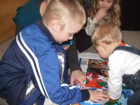 Opening gifts is so much fun