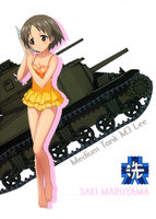 yande.re 404792 cleavage girls_und_panzer maruyama_saki silhouette swimsuits.jpg