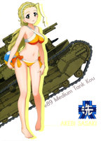yande.re 404806 bikini girls_und_panzer sasaki_akebi silhouette swimsuits underboob.jpg