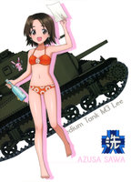 yande.re 404812 bikini cleavage girls_und_panzer sawa_azusa silhouette swimsuits.jpg