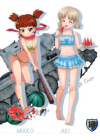 yande.re 404864 aki_(girls_und_panzer) bikini girls_und_panzer mikko_(girls_und_panzer) silhouette swimsuits.jpg