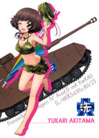 yande.re 404868 akiyama_yukari bikini cleavage girls_und_panzer silhouette swimsuits.jpg