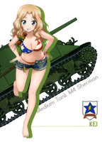 yande.re 404874 bikini cleavage girls_und_panzer kay_(girls_und_panzer) silhouette swimsuits undressing.jpg