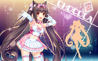 yande.re 405908 animal_ears chocolat cleavage heels neko_para nekomimi sayori silhouette tail thighhighs wallpaper.jpg