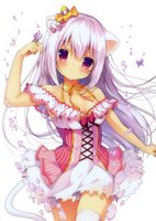 yande.re 459452 animal_ears cleavage dress inae_koron miyasaka_nako nekomimi tagme tail thighhighs.jpg