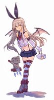 yande.re 491524 halloween heels kantai_collection rensouhou-kun shimakaze_(kancolle) tagme thighhighs thong wings.jpg