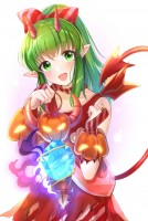 yande.re 693388 dress fire_emblem_heroes halloween horns pointy_ears satoimo_chika tail tiki_(fire_emblem) torn_clothes.jpg