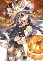 yande.re 584033 bandages btoor cleavage eyepatch halloween pantyhose sarashi sid_story torn_clothes witch.jpg