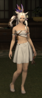 My little white mage with plate skirt and flat shoes. Flat shoes are unfortunately a rarity here. I've never liked shoes with heels, probably because I'm too small and too lively to look ladylike.