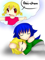Angel and Luneth (c) Kitty-Hel