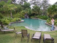 the swimming pool, the water in the pools was very comfortable, so nice when the day got hot.